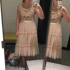 Needle and Thread size 4 pink dress worn once